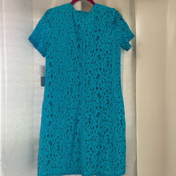 Vibrant Blue Lace Dress - Picture 2 of 13